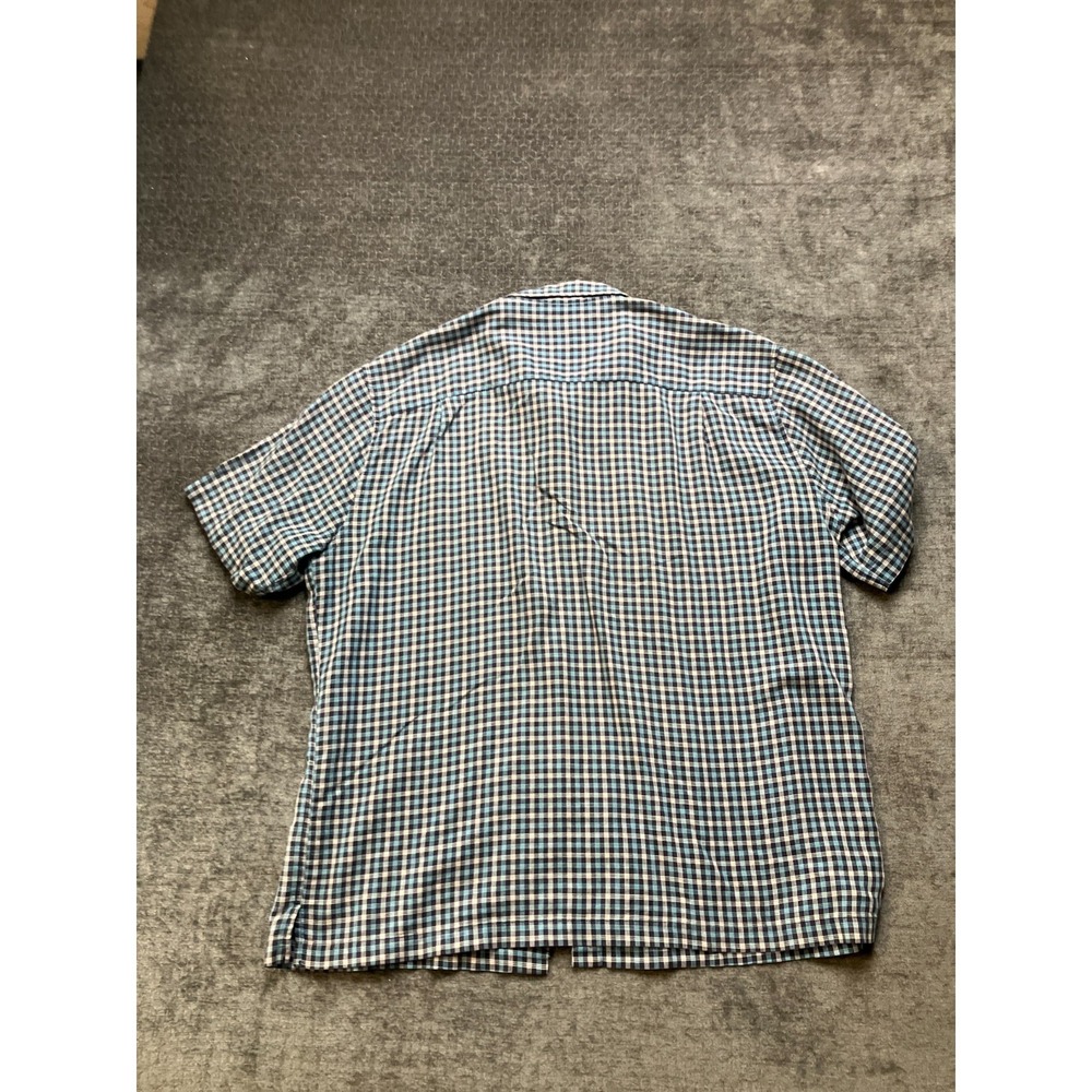 Express Casual Shirt Mens XL Multicolor Plaid Regular Fit Short Sleeve Button Up - Picture 2 of 7